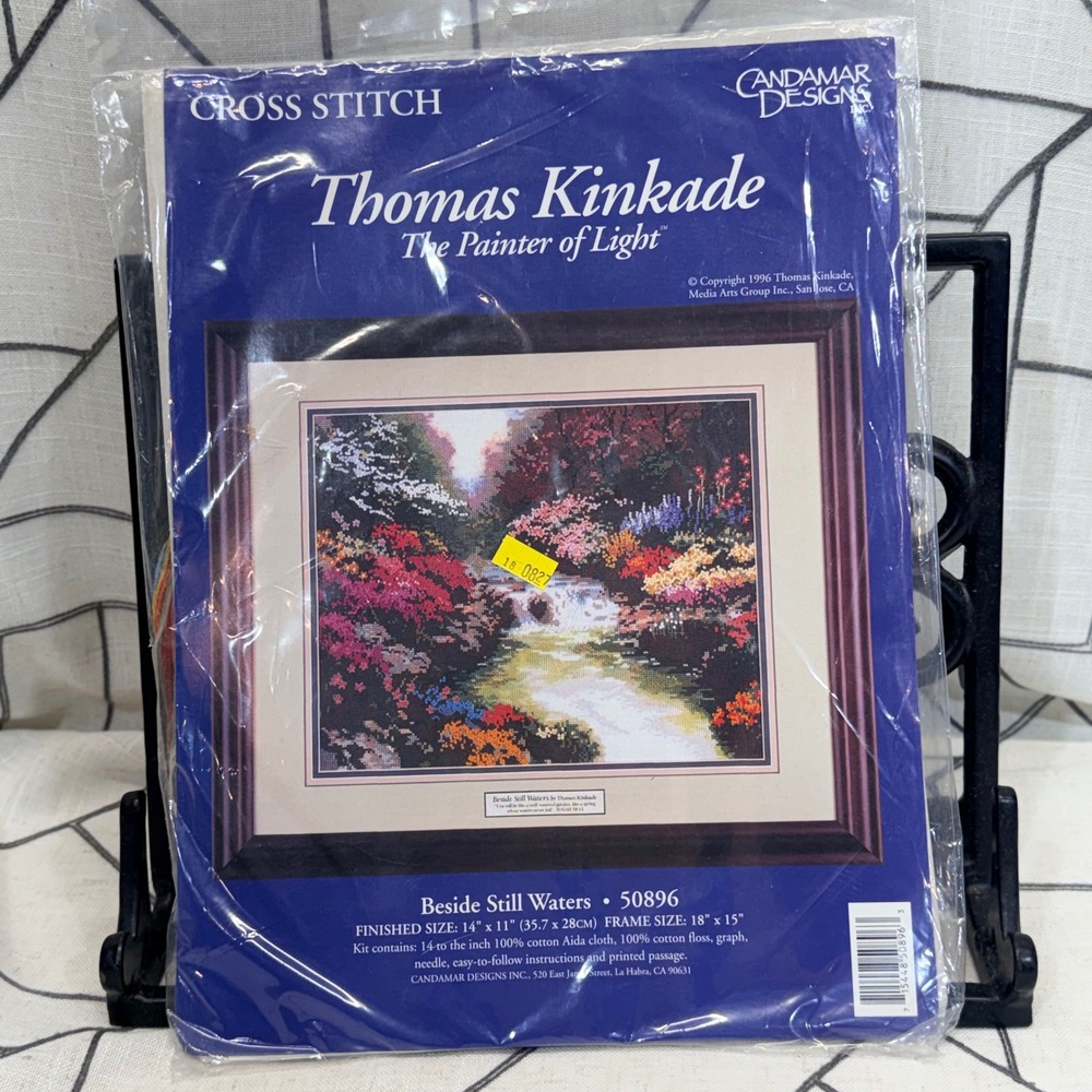 Candamar‎ Designs Cross Stitch Kit 14x11 Multicolor Thomas Kinkade 50896 Vintage